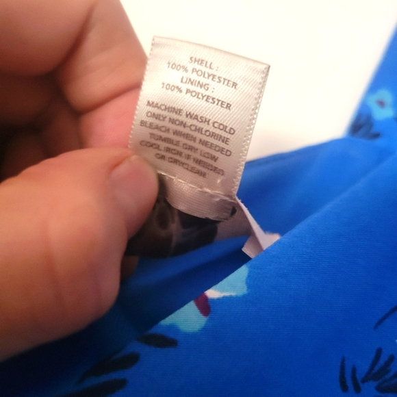 LOFT Ann Taylor vibrant blue floral sundress - Picture 5 of 7